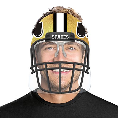 face shield sports theme